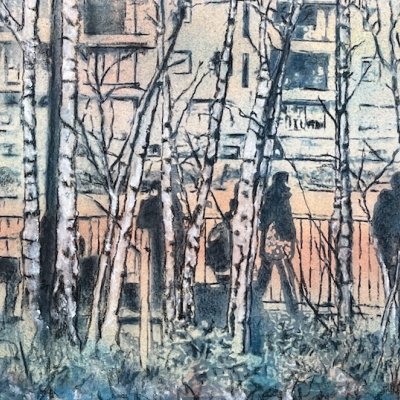 Southbank Spring
H56cmxW91cm
cyanotype mixed media stretched canvas framed
£1,315