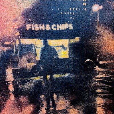 take -away
cyanotype & mixed media stretched canvas framed
H50cmxW31cm
£850