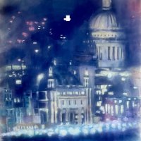 St Paul's Cathedral [purple]
H101cmxW76cm
mixed media on stretched canvas framed
£1,475